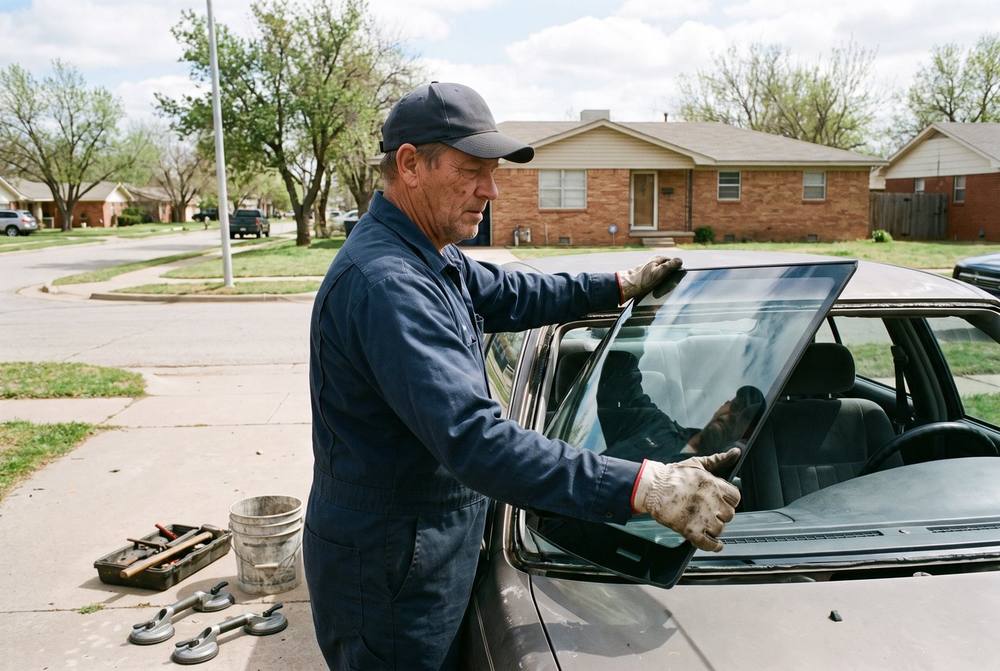 Installing new windshield